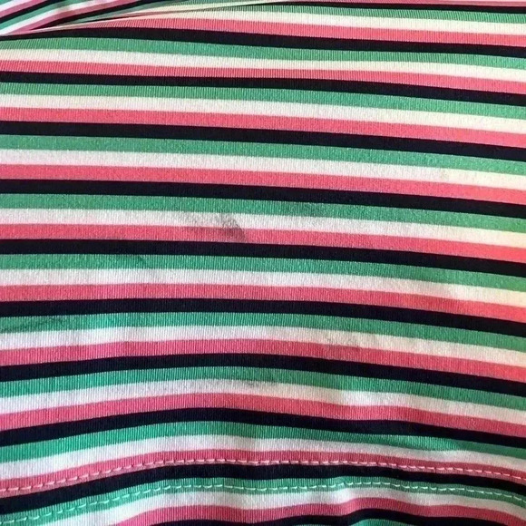 FootJoy 3D Blur Stripe Print Golf Polo Short Sleeve Medium - Picture 7 of 7